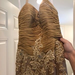 Gorgeous gold formal gown